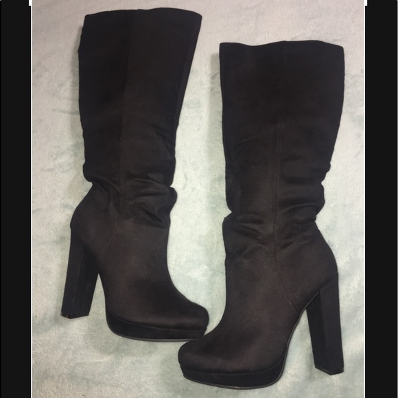Michael Antonio Shoes - 🎉HP🎉 Michael Antonio Black Suede Knee High Boot